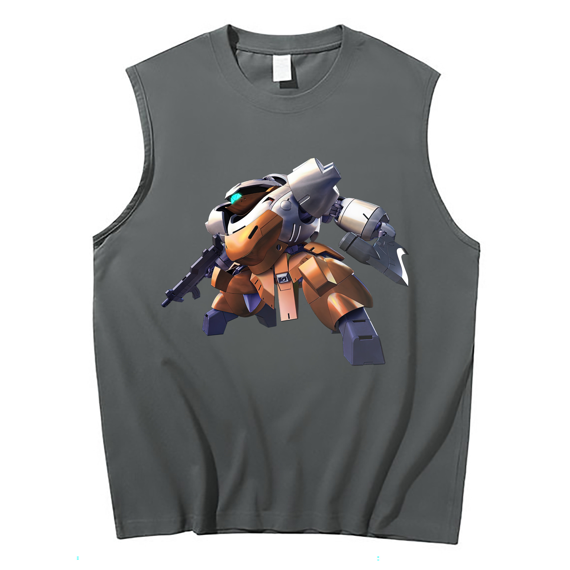 （画像用） 機動戦士ガンダム Mobile Suit Gundam コットン100％タンクトップ（フロントプリント）